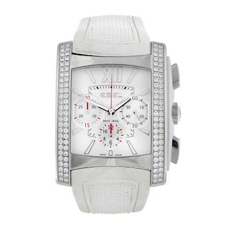 EBEL - a Brasilia chronograph wrist watch. Factory diamond set stainless steel case. Reference E9126