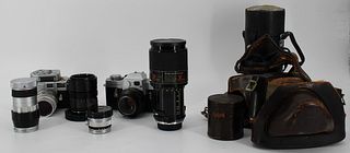 Camera Lot Leica M3 LeicaFlex Lenses & More