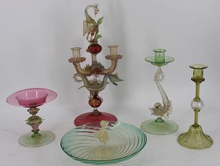 Lot Of Assorted Murano Glass Items.