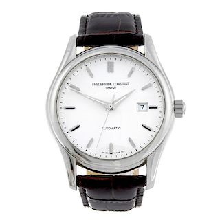 CURRENT MODEL: FREDERIQUE CONSTANT - a gentleman's Classic wrist watch. Stainless steel case with ex