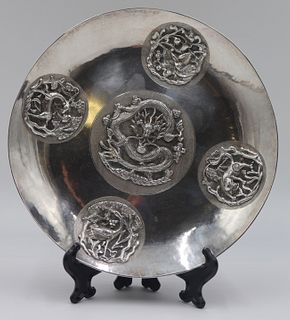 SILVER. Chinese Export Silver Bowl.