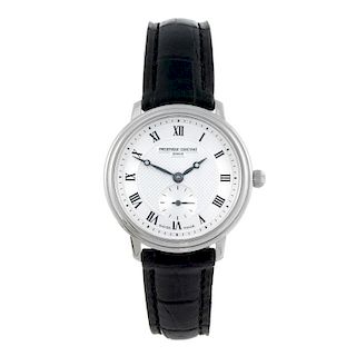 CURRENT MODEL: FREDERIQUE CONSTANT - a lady's Slimline Mid Size wrist watch. Stainless steel case. R