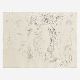 Pierre-Auguste Renoir (French, 1841-1919) Les Baigneuses (Women Bathing)