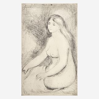 Pierre-Auguste Renoir (French, 1841-1919) Baigneuse Assise (Seated Bather)