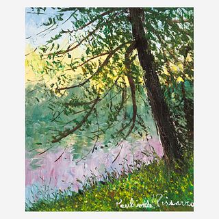 Paul-Émile Pissarro (French, 1884-1972) L'Arbre au Bord de la Riviere (The Tree at the Edge of the River)