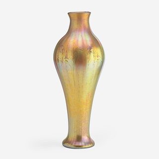 Tiffany Studios (American, active 1878-1933) A Monumental Favrile Glass Vase, New York, circa 1900