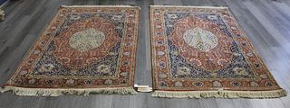 An Antique Pair of Finely Hand Woven Carpets