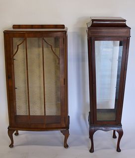 2 Antique Vitrines / Show Cabinets.
