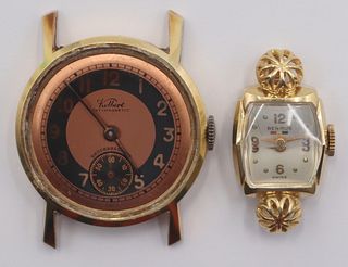 JEWELRY. Men's and Lady' 14kt gold Watches.