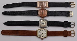 JEWELRY. (4) Men's Elgin Mechanical Watches.