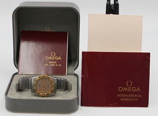 JEWELRY. Men's Omega Constellation Two-tone Watch.