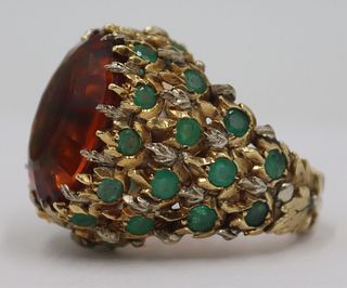 JEWELRY. Buccellati 18kt Gold and Colored Gem Ring