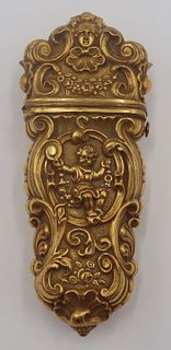 Continental Gilt Bronze Hinged Vessel with Scent