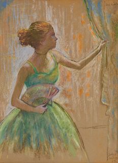 LOUIS KRONBERG, (American, 1872-1965), Dancer, 1953, pastel on board, 24 3/4 x 19 3/4 in., frame: 34 x 28 in.