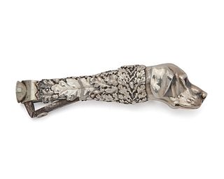 American Silver Hound Dog Cigar Cutter