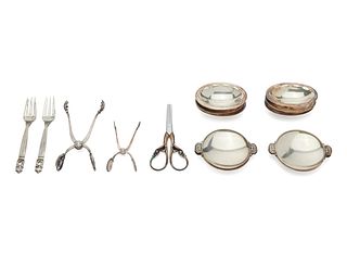 Collection of GEORG JENSEN and WENDEL Silver