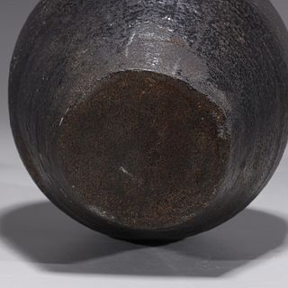 Korean Brown Glazed Stoneware Vase