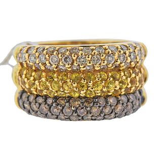 Le Vian LeVian Gold 1.44ctw Fancy Diamond Yellow Sapphire Ring