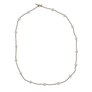 Tiffany & Co Peretti Pearls by the Yard 18k Gold Necklace