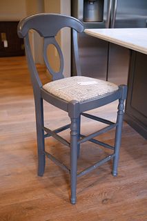 Assorted Lot to include - (1) Bar stool Blue