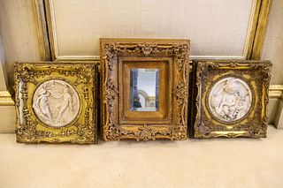 Assorted Lot to include - (2) framed neoclassical plaques