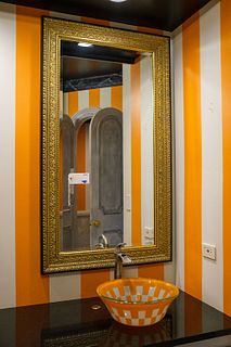 Pair (2) of beveled mirrors