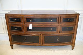 Schnadig Home dresser w/6 drawers over 2 - destressed mahogany finish