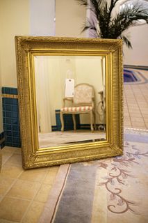 Small Beveled mirror in gilt frame