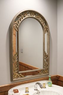 Assorted Lot to Include - Qty. (1) Arched top mirror in a grey finish