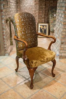 Goose Neck Queen Anne Arm Chair