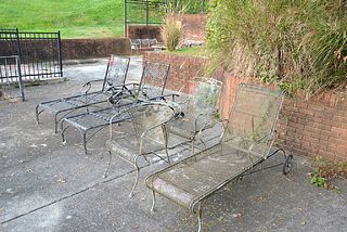 Assorted Lot of Patio Furniture - Qty. (3) adjustable chaises & Qty. (2) chairs