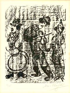 Marc Chagall - Les Musiciens Vagabonds