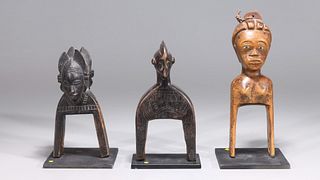 Group of Three African Pulleys