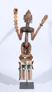 Early 19th C. African 'Satimbe' Dogon Mask