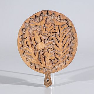 Carved Wood African Tribal Plaque