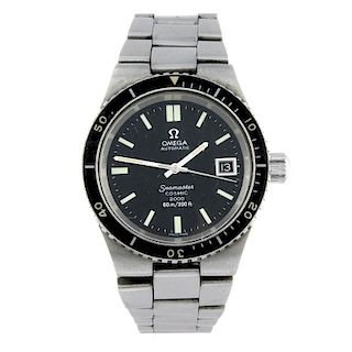 OMEGA - a gentleman's Seamaster Cosmic 2000 bracelet watch. Stainless steel case with calibrated bez