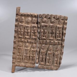 Carved African Dogon Door Panel