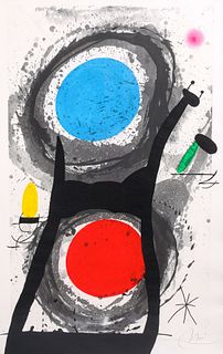 Lithograph After Joan Miro (1893-1983) Spanish