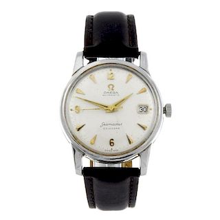 OMEGA - a gentleman's Seamaster Calendar wrist watch. Stainless steel case. Numbered 2849-1 SC-H. Si