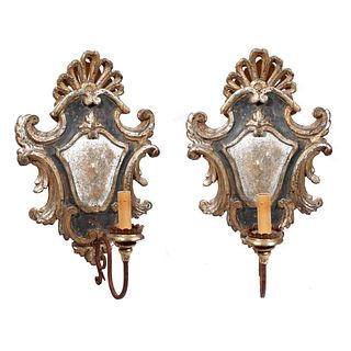Pair Gothic Revival Wall Sconces