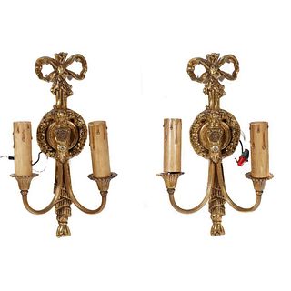 Pair Neoclassical Wall Sconce