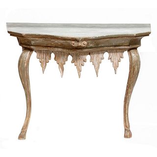 Italian Rococo Style Console Table