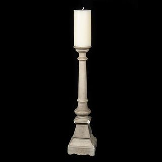 Neoclassical Style Stone Candlestick