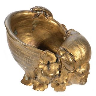 French Cast-Bronze Snail Vessel, 19th Century