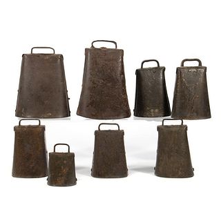Collection of Metal Cowbells