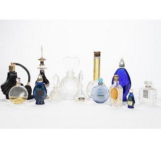 A Collection of Perfume Bottles, including Lalique.