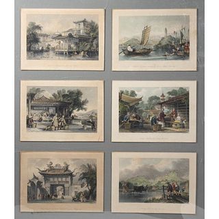 Collection of 19th Century Engravings of China