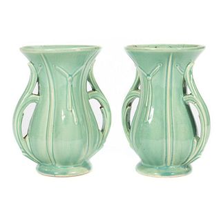 Pair McCoy Pottery Vases