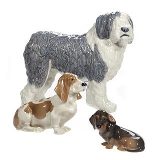 Collection of Royal Copenhagen Porcelain Dogs