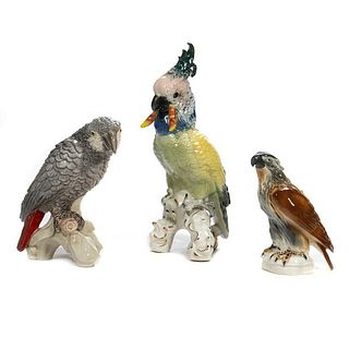 Dresden Porcelain Figures of Birds